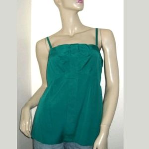 Marc Jacobs Island Green Striped Bow Camisole Top